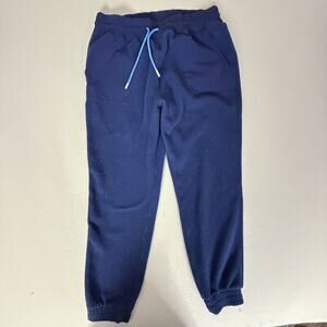 Cotopaxi Fleece Jogger Pants Navy Blue Zip Back Pocket Drawstring XL